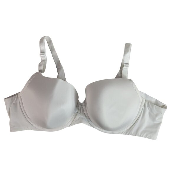 Torrid Curve Perfect T Shirt Push Up Bra White 44B Underwire Adj Seamless Molded - Picture 1 of 9